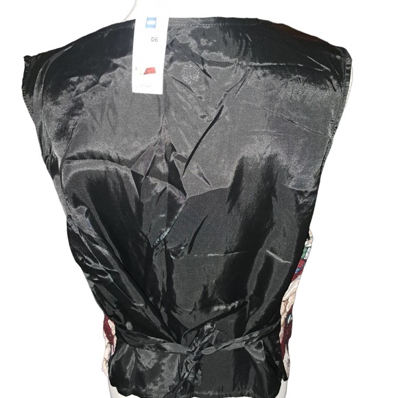 NWT- TWO Adorable Holiday Vests for Men or Women Tie Backs XL - Picture 10 of 11